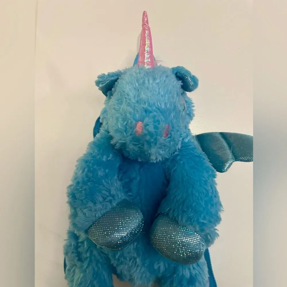 NWOT Critter Collection Blue Unicorn Plush 16